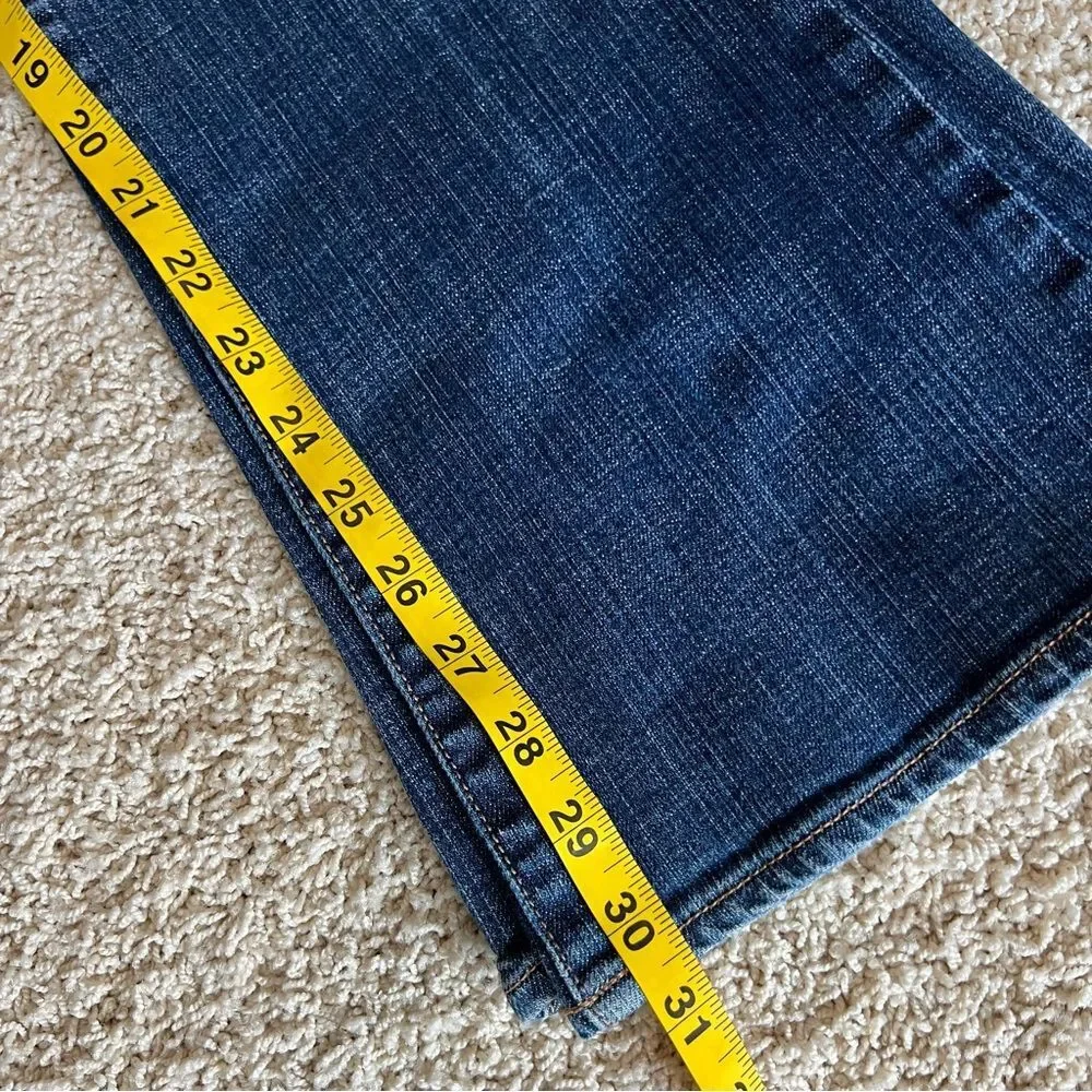 OLD NAVY The Flirt Flare Mid Rise Jeans Denim Medium Wash Blue Size 8